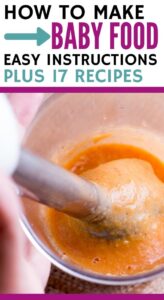 make your own baby food