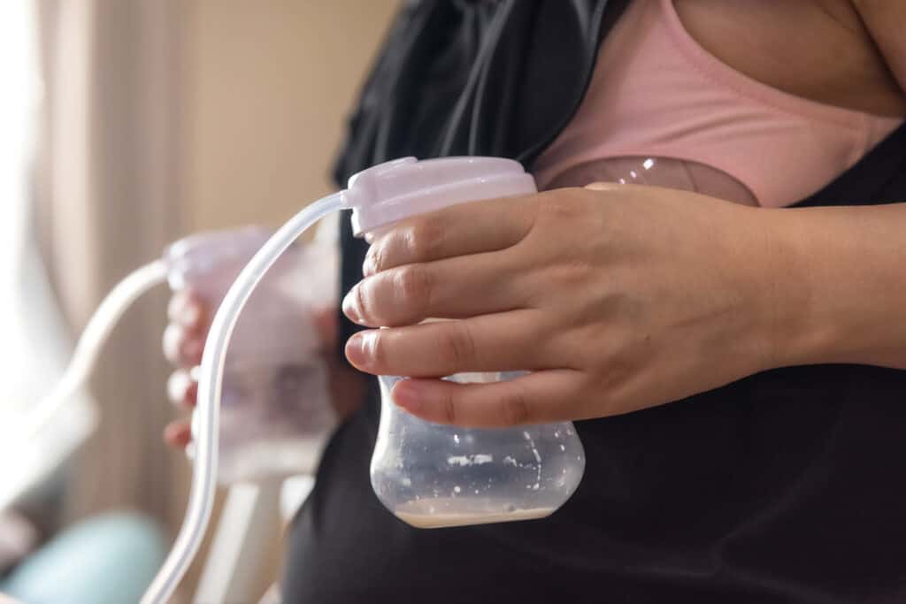 pumping breastmilk