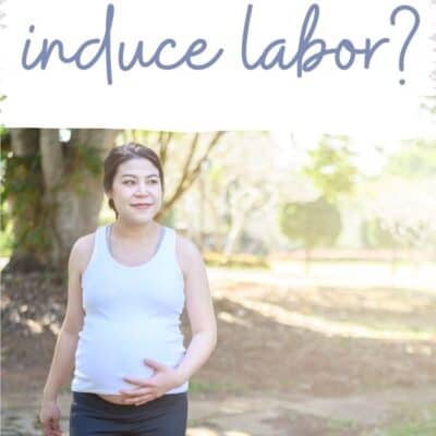 Curb walking to induce labor